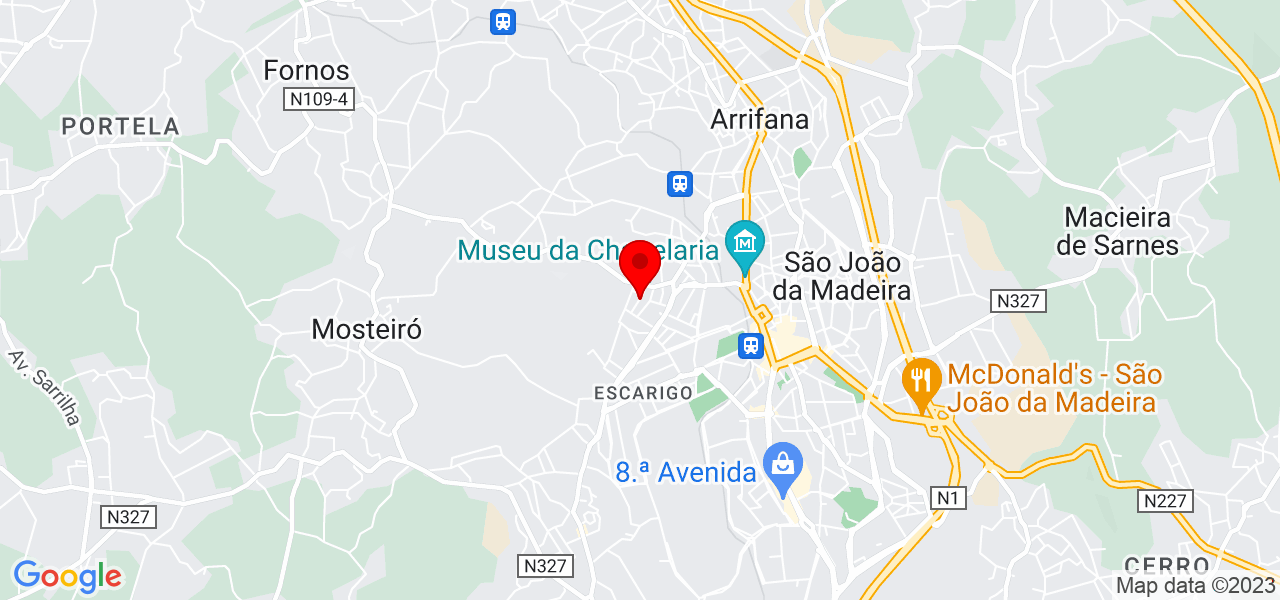 Maria Gabryella - Aveiro - Santa Maria da Feira - Mapa