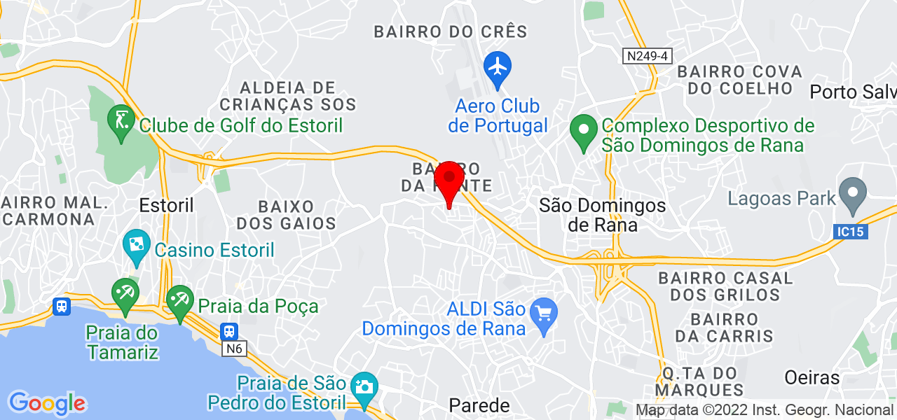 Cortesia tropikal - Lisboa - Cascais - Mapa