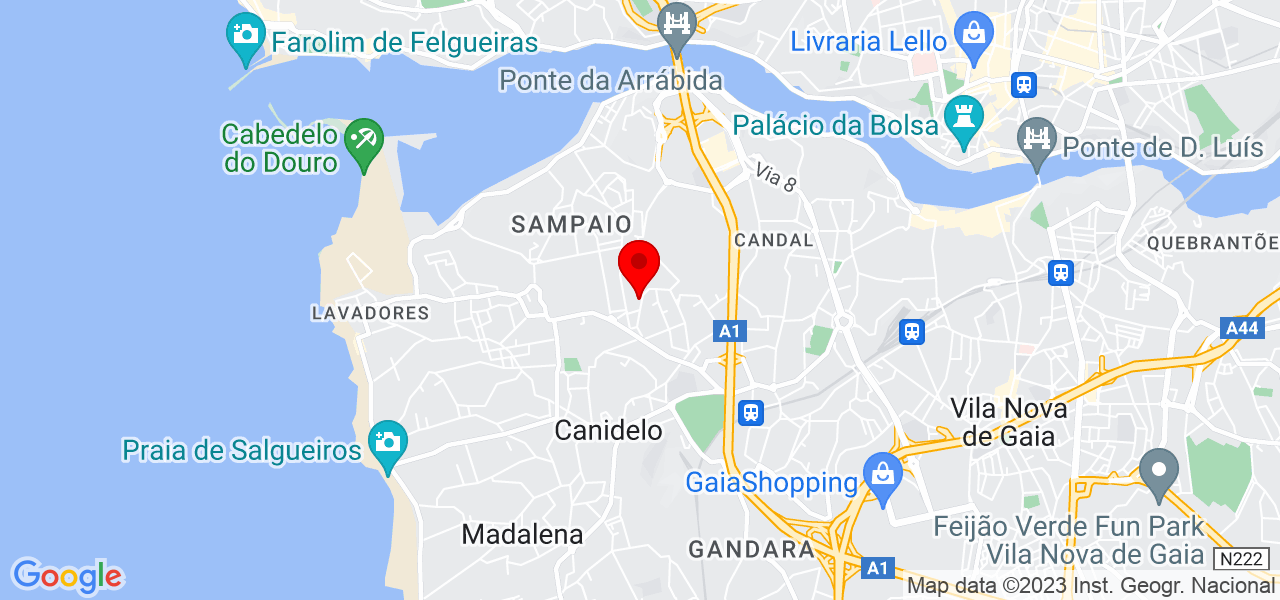 Est&uacute;dio266 - Conte&uacute;dos Criativos - Porto - Vila Nova de Gaia - Mapa