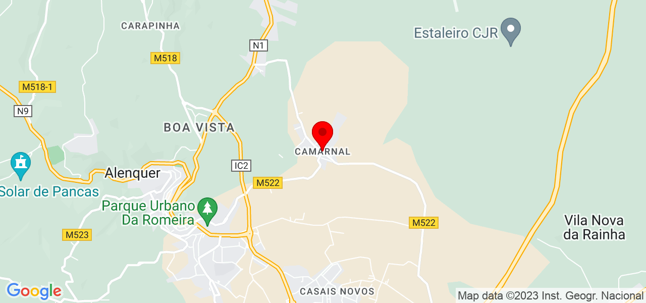 MD Projetos &amp; Inova&ccedil;&otilde;es - Lisboa - Alenquer - Mapa