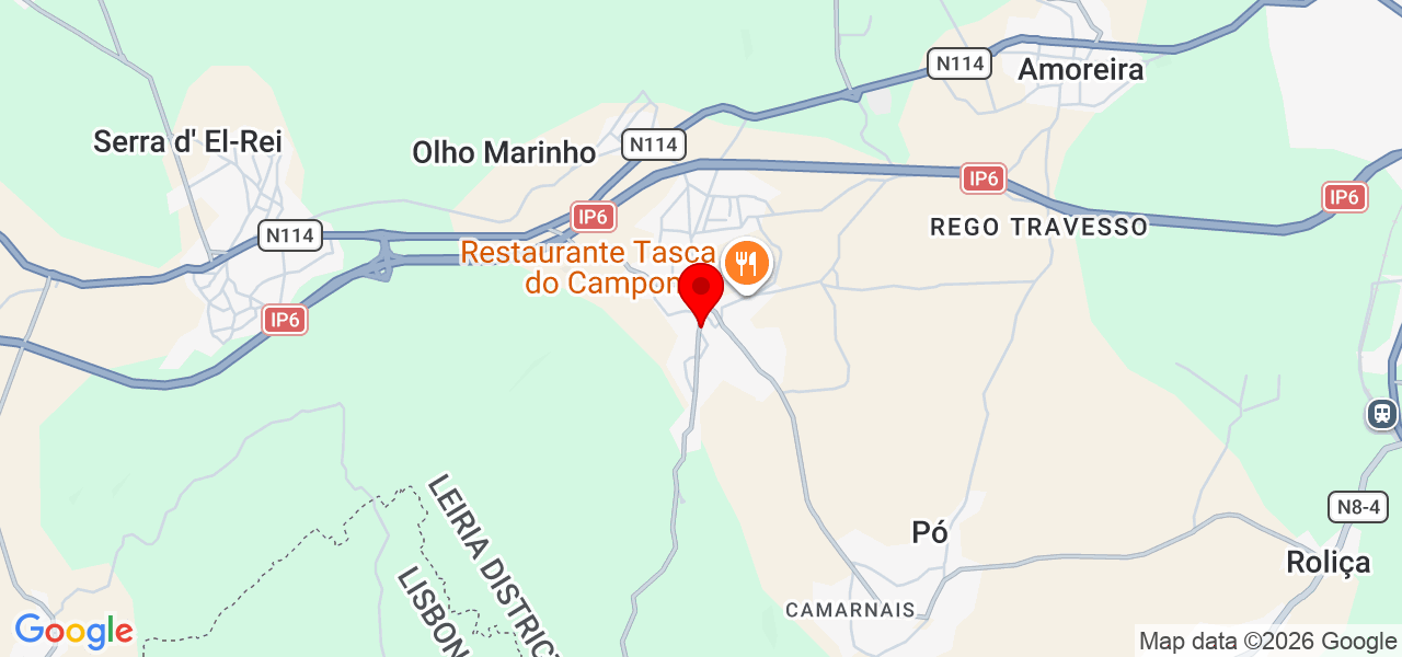 ClemPool8 - Leiria - Óbidos - Map
