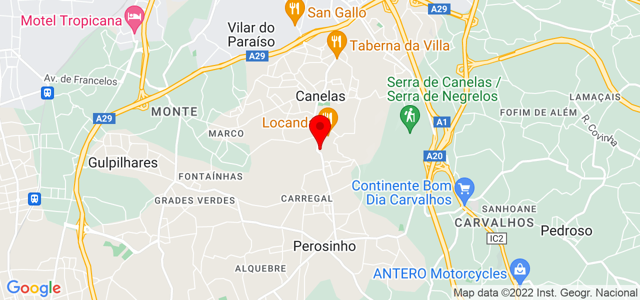 Letra Refrescante Lda - Porto - Vila Nova de Gaia - Mapa