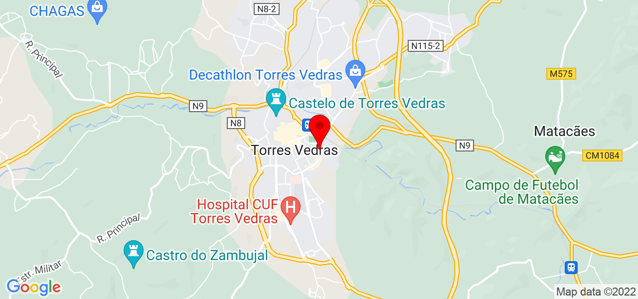 Andreia - Lisboa - Torres Vedras - Mapa