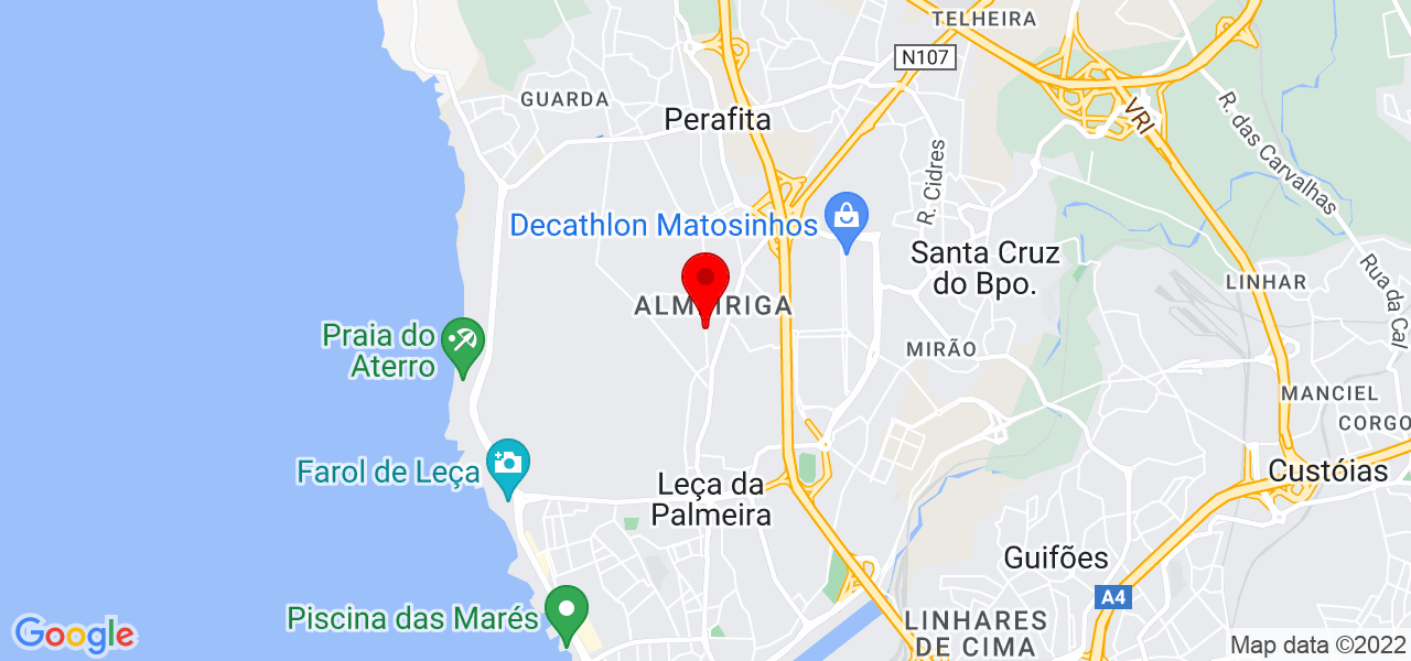Patr&iacute;cia Rodrigues - Porto - Matosinhos - Mapa