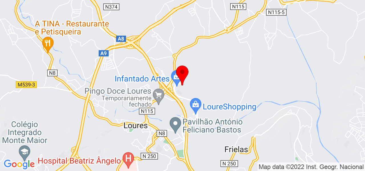 Pereira, Pinto &amp; Associados, Sociedade de Advogados, SP, RL - Lisboa - Loures - Mapa