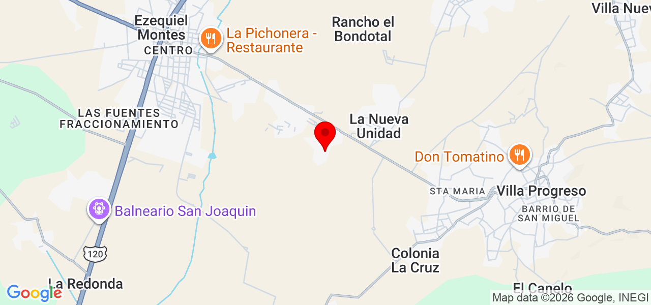 Jardiner&iacute;a El Corderito - Querétaro - Ezequiel Montes - Mapa