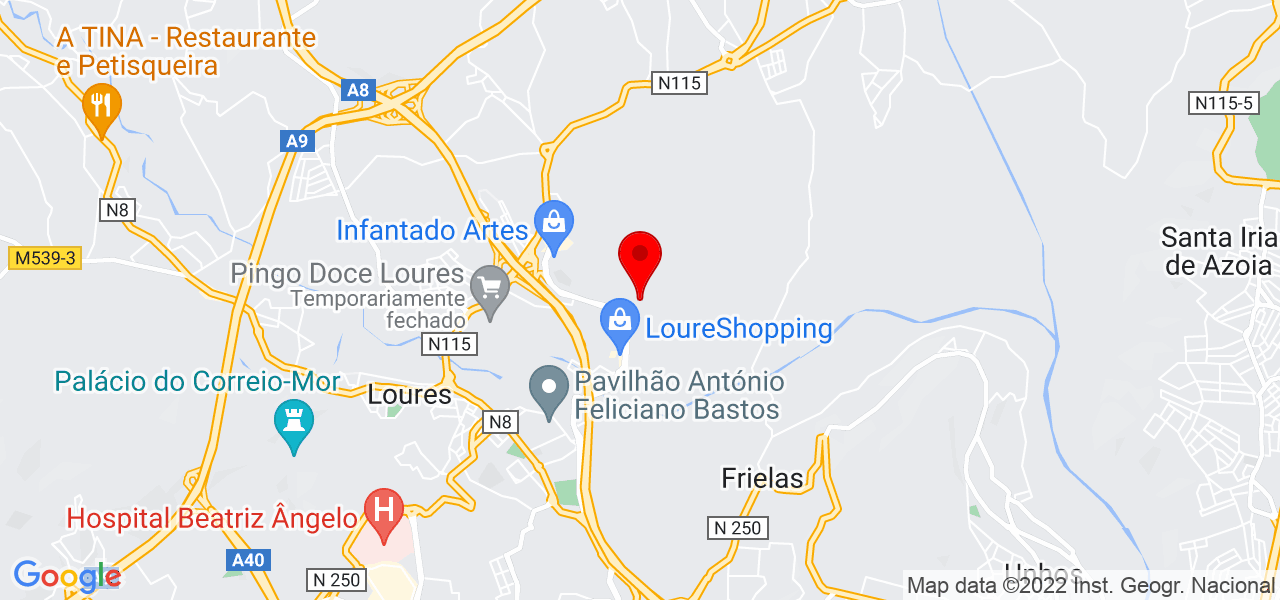 Designer Gr&aacute;fico | Desenvolvedor Web - Lisboa - Loures - Mapa