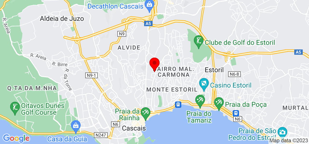 Gala Tabakova - Lisboa - Cascais - Mapa