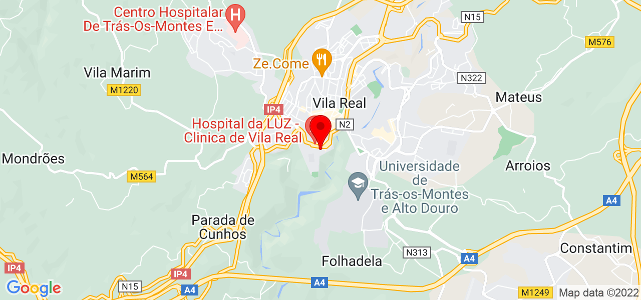 Ines Mendon&ccedil;a - Vila Real - Vila Real - Mapa