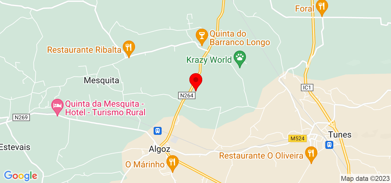 Katia - Faro - Silves - Mapa