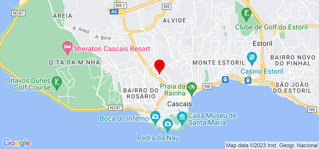 Beatriz Filipa Ferreira - Lisboa - Cascais - Map