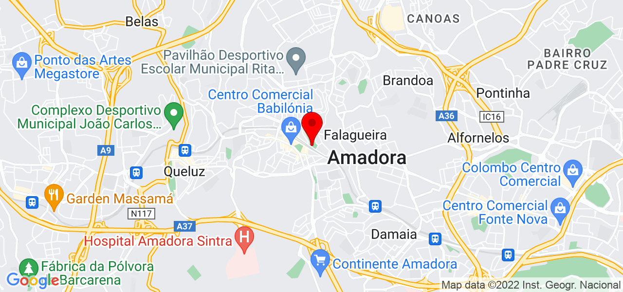 Scofield - Lisboa - Amadora - Mapa