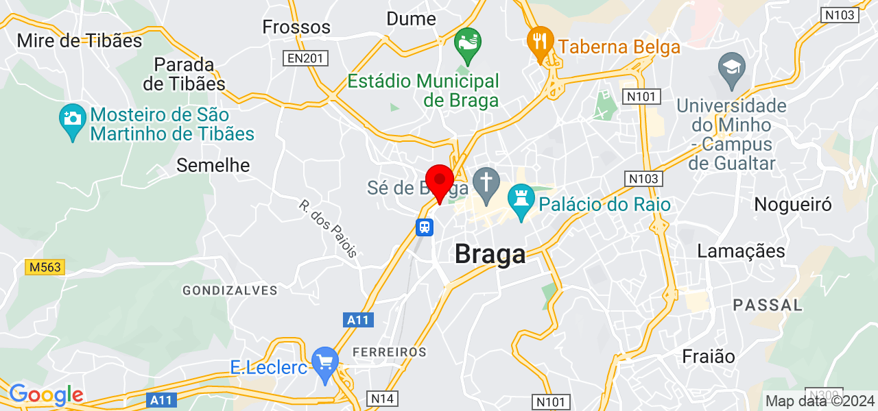 S&eacute; Apartamentos - Braga - Braga - Mapa