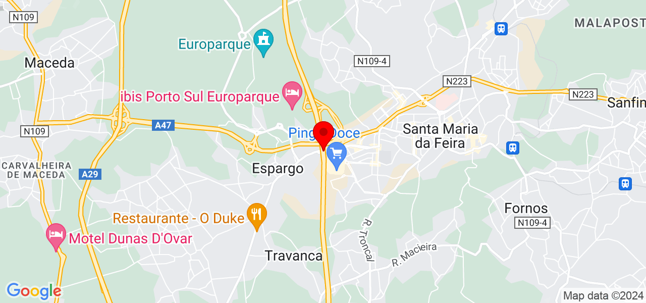 Efeito Dominó - Aveiro - Santa Maria da Feira - Map