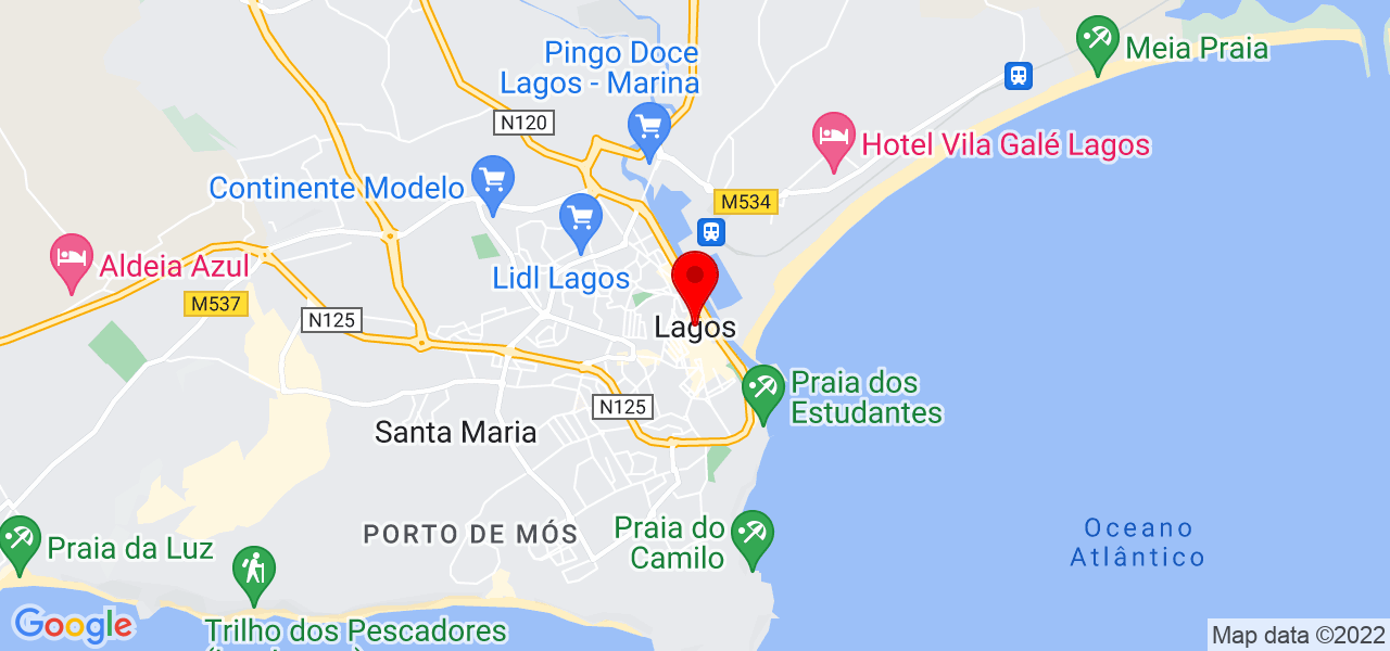 Claudia Romina Ver Mellstreing Jara - Faro - Lagos - Mapa
