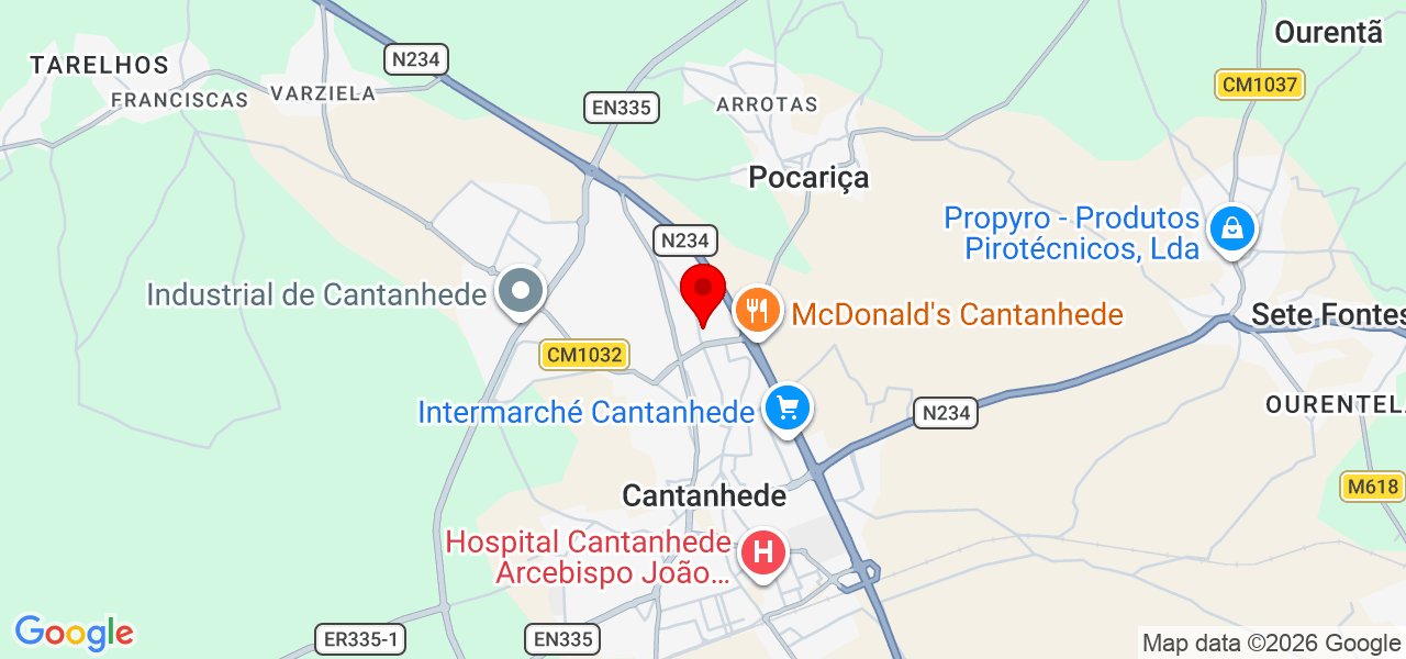 Alexandre Marques - Coimbra - Cantanhede - Karte