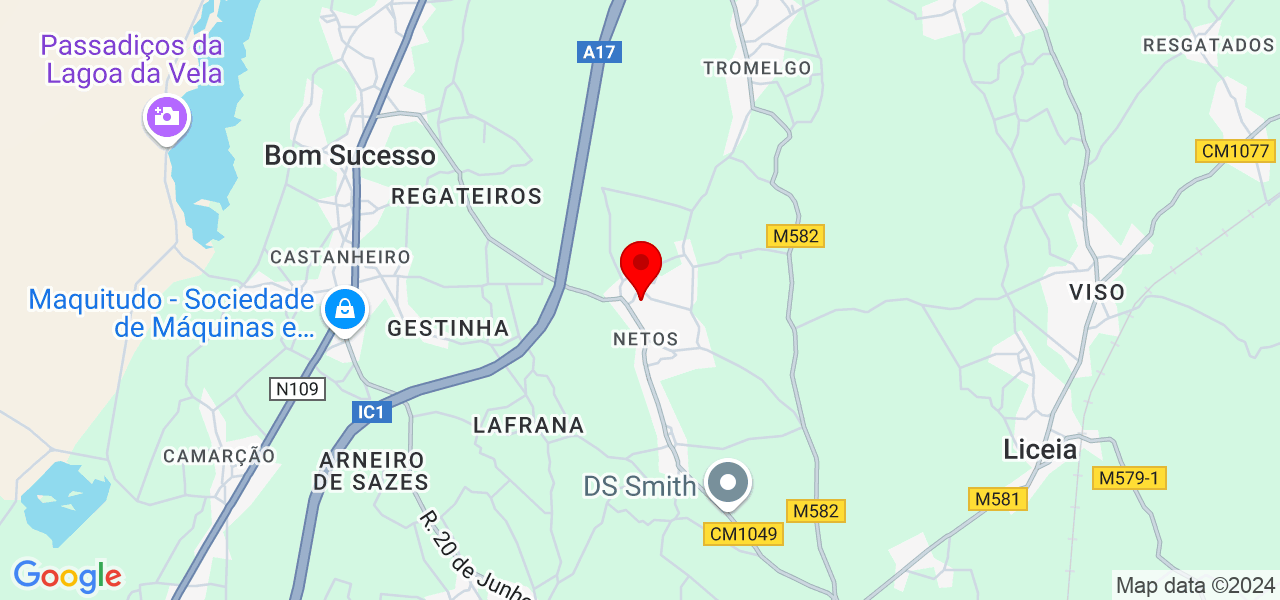 Ana Casaca - Coimbra - Figueira da Foz - Map