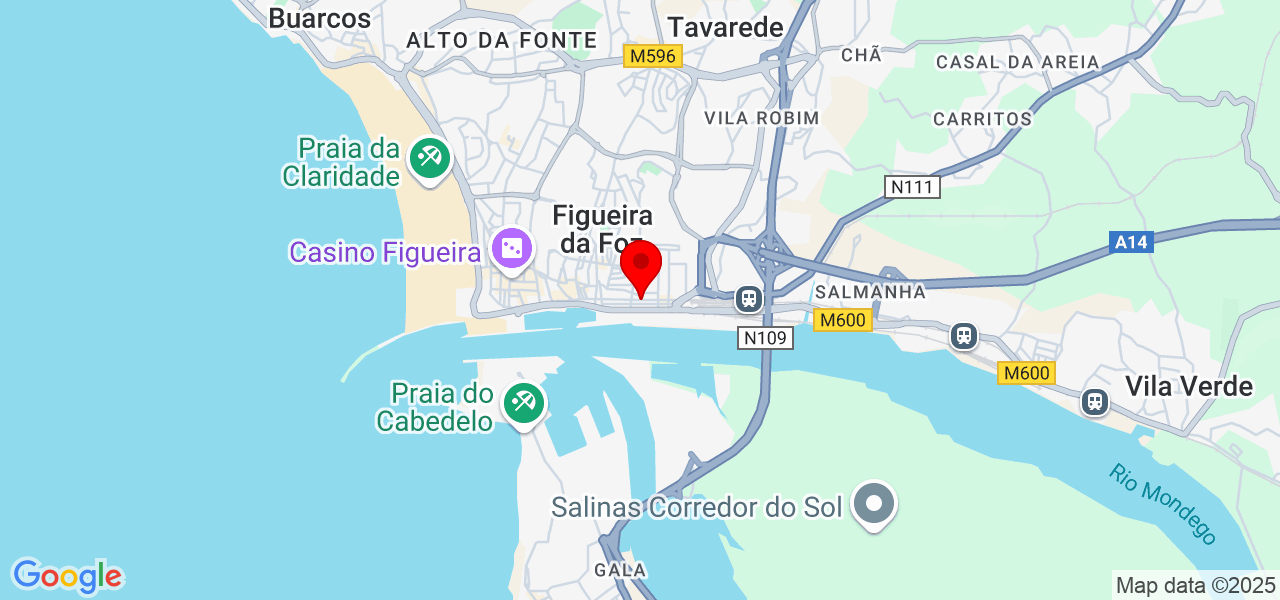 Conselheiro Santos - Coimbra - Figueira da Foz - Mapa