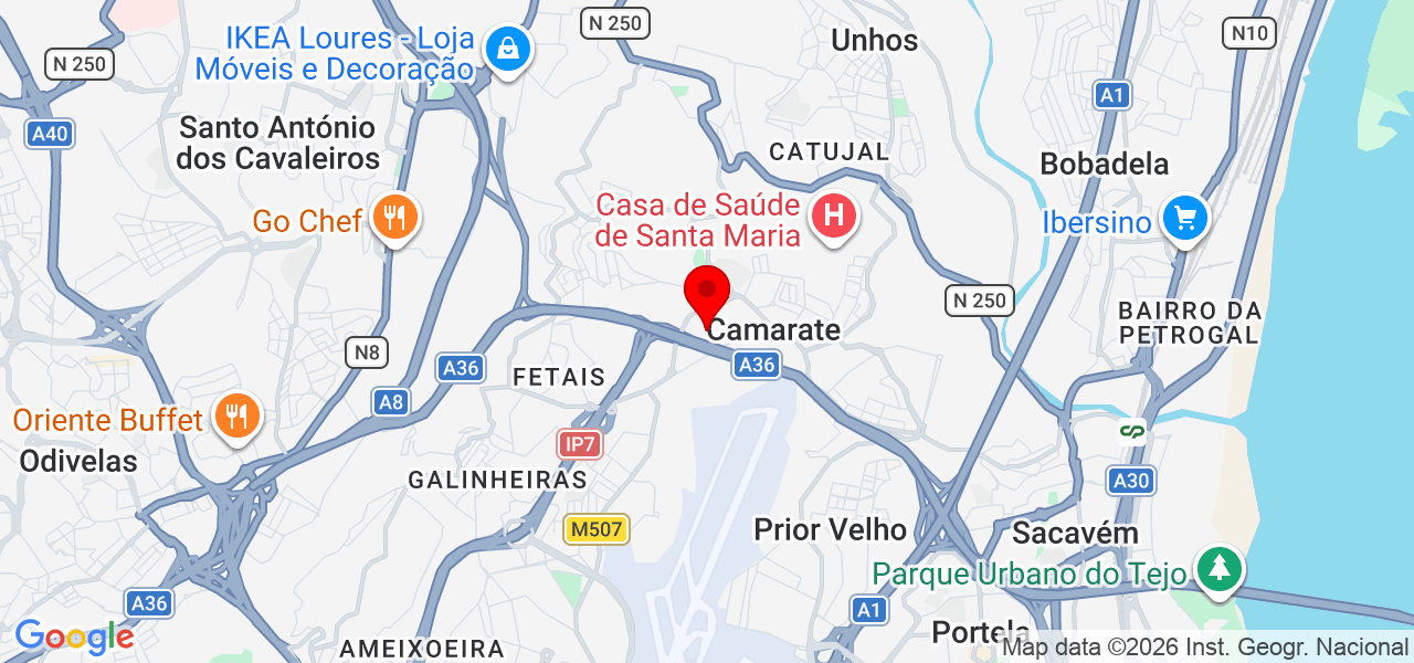 Estafeta - Lisboa - Loures - Carte