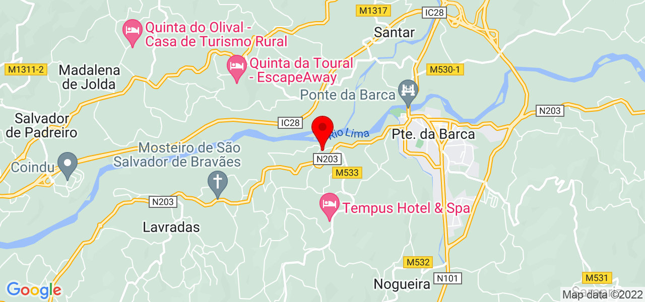 Missy petshop - Viana do Castelo - Ponte da Barca - Mapa