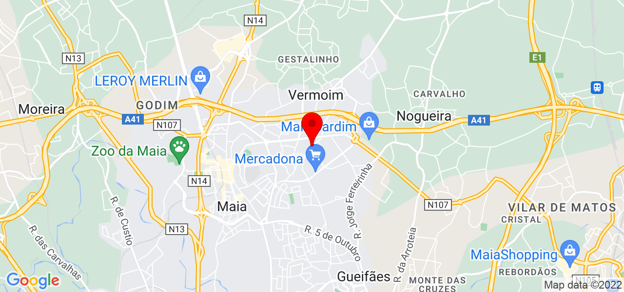 S&iacute;lvia Matos - Porto - Maia - Mapa