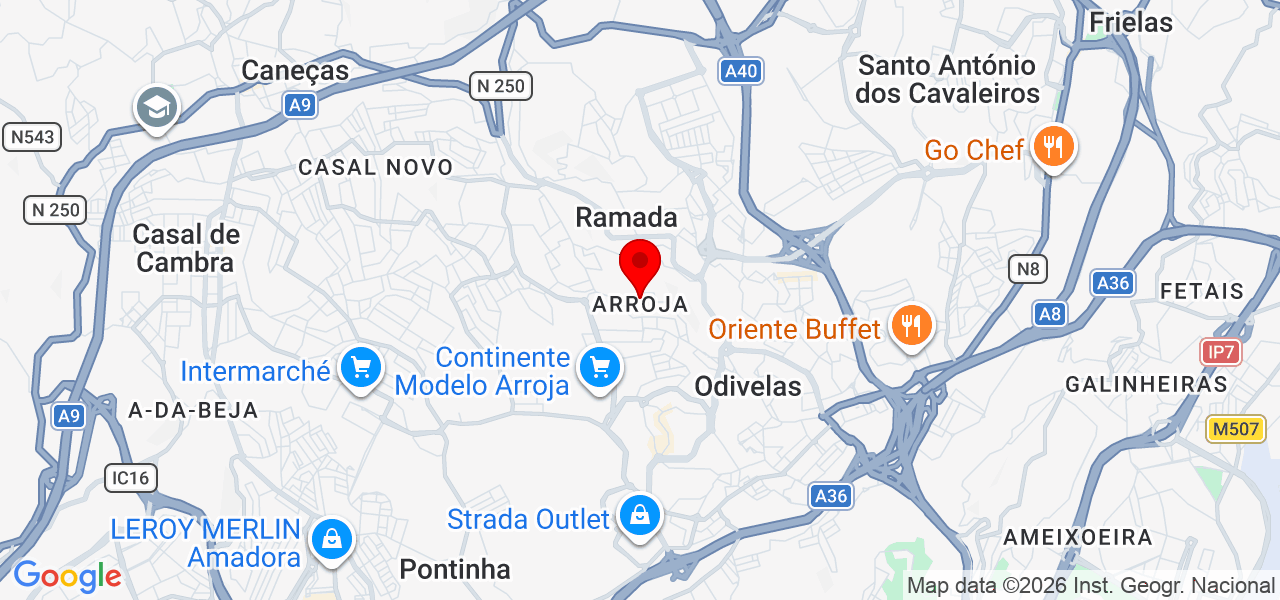 Isaías Capoto & Fachadas - Lisboa - Odivelas - Mapa
