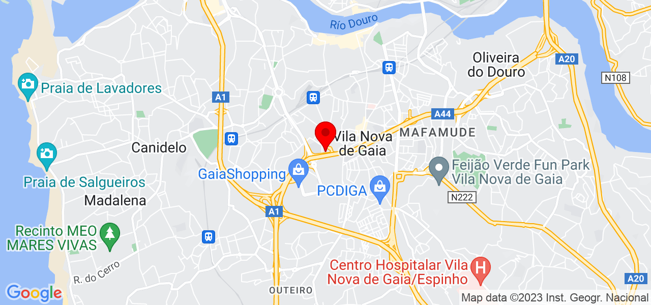 S&iacute;lvia - Porto - Vila Nova de Gaia - Mapa