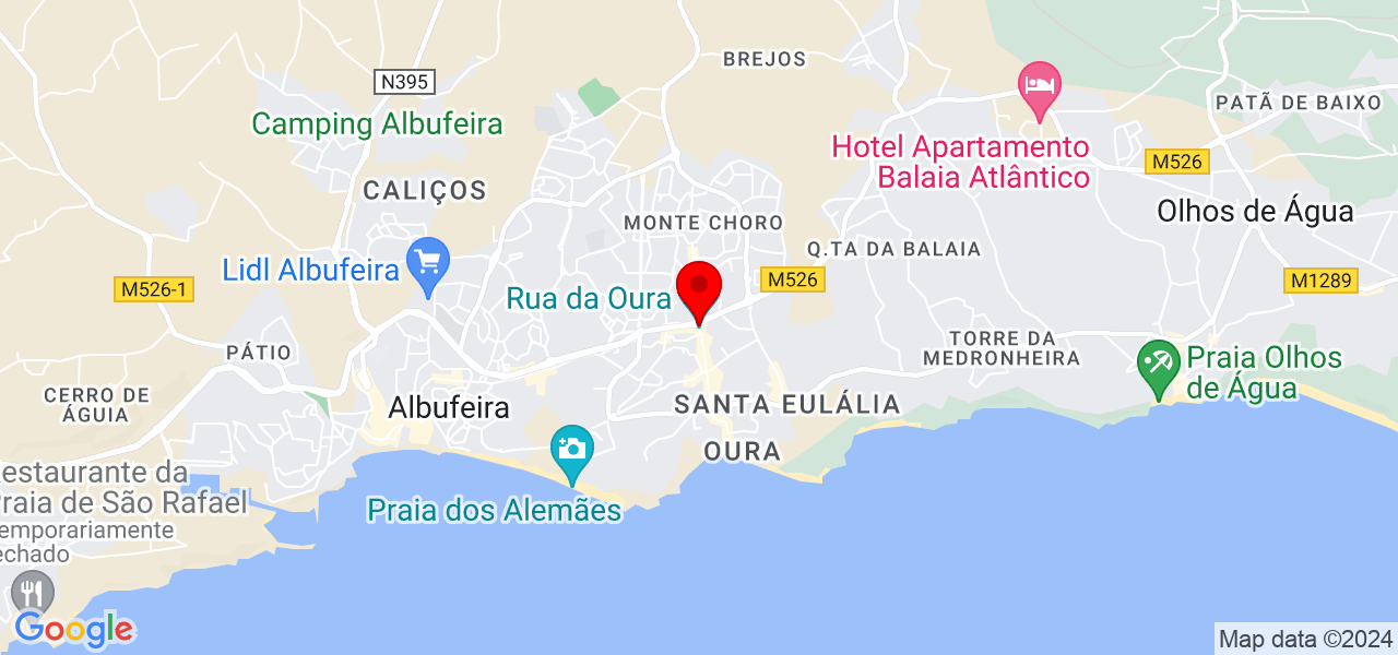 MELLO ENGENHARIA E CONSTRU&Ccedil;&Otilde;ES LDA - Faro - Albufeira - Mapa