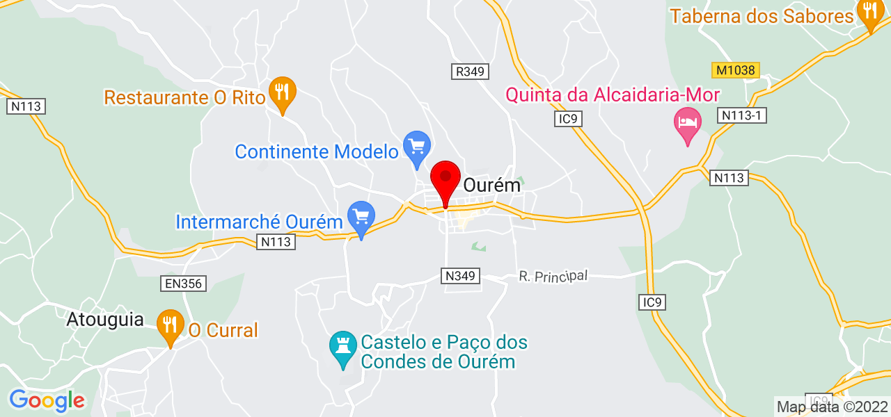 Cecile oliveira - Santarém - Ourém - Mapa