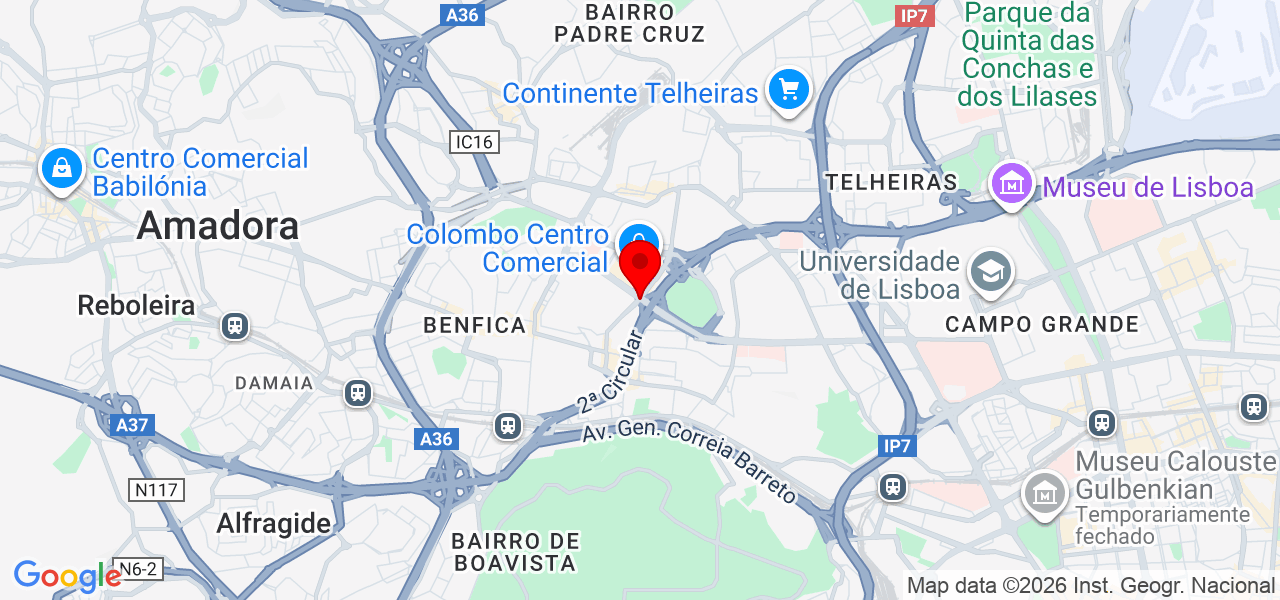 Tom&eacute; Silva - Lisboa - Lisboa - Mapa