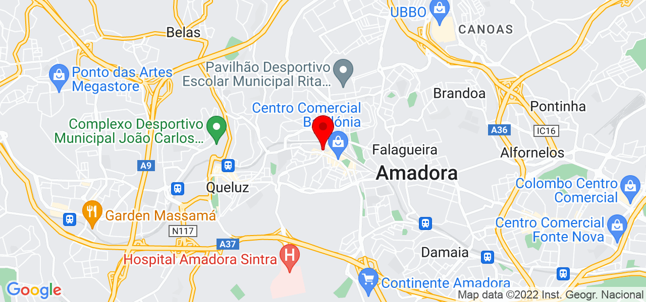 Thiago Inform&aacute;tica e Publicidade - Lisboa - Amadora - Mapa