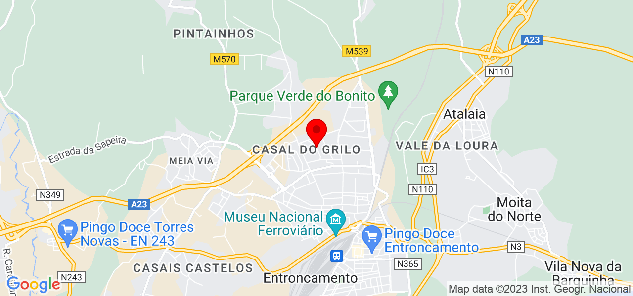 Edson Silva - Santarém - Entroncamento - Map