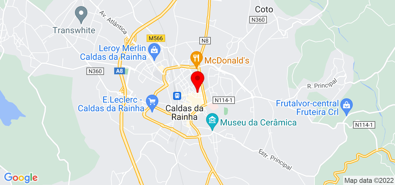 Vladia Mendes - Leiria - Caldas da Rainha - Mapa