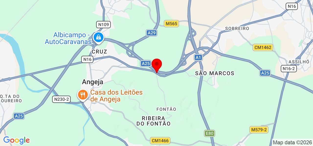 Benjamim Quibuco - Aveiro - Albergaria-a-Velha - Mapa
