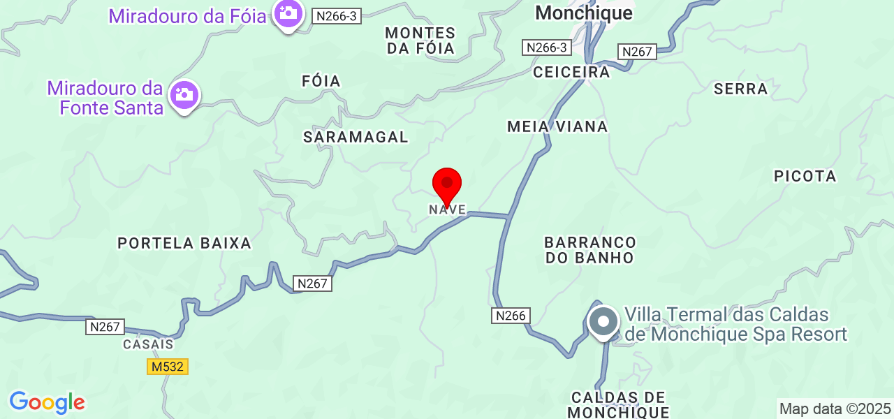 Daniel Silva - Faro - Monchique - Map