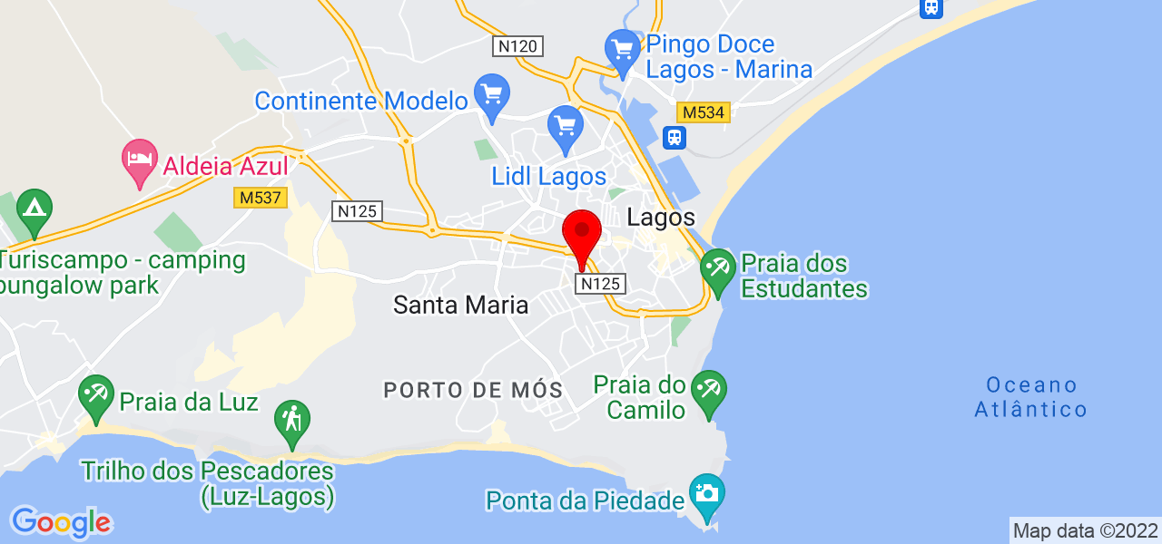 S&eacute;rgio de Carvalho - Faro - Lagos - Mapa