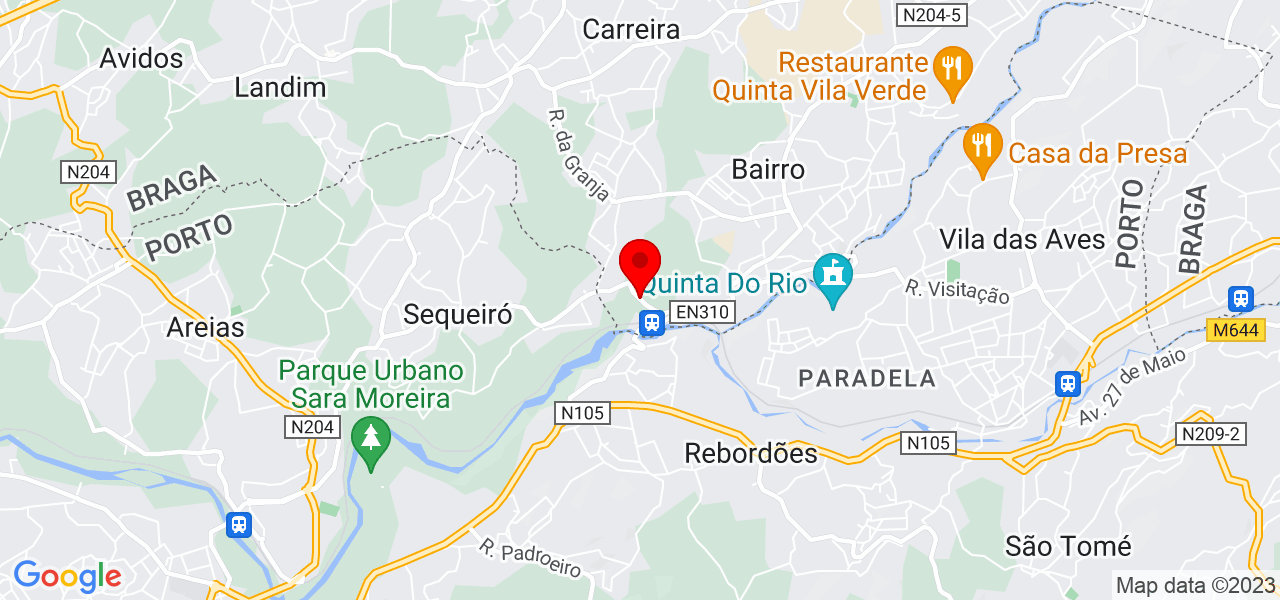 Cristiana Pereira - Braga - Vila Nova de Famalicão - Mapa