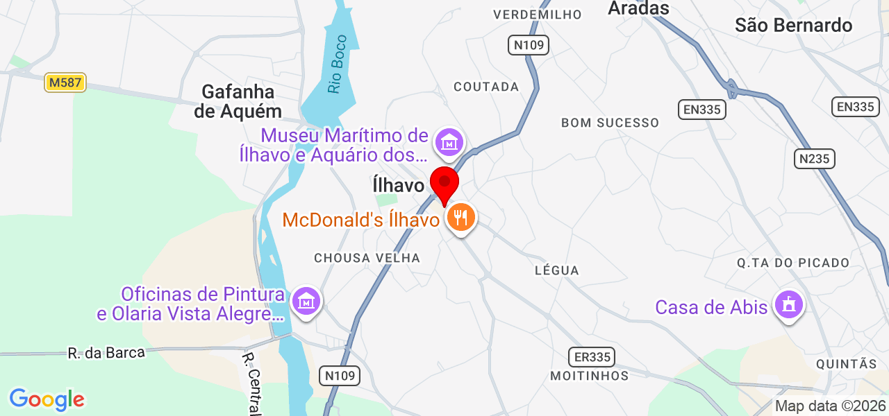 PatinhasFelizes - Aveiro - Ílhavo - Mapa