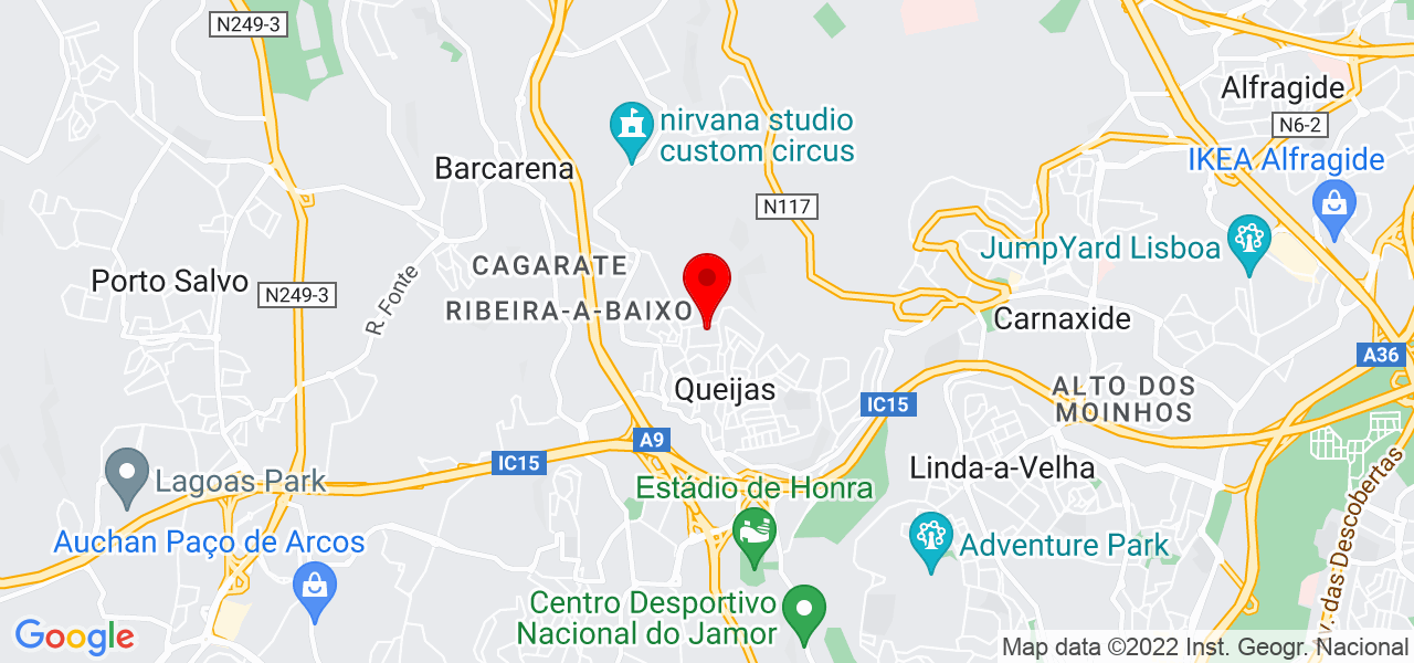 Joana Prates - Lisboa - Oeiras - Mapa