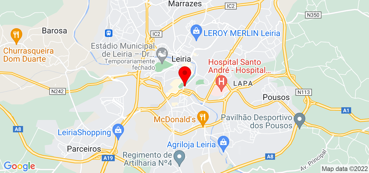 Jo&atilde;o Santos - Leiria - Leiria - Mapa