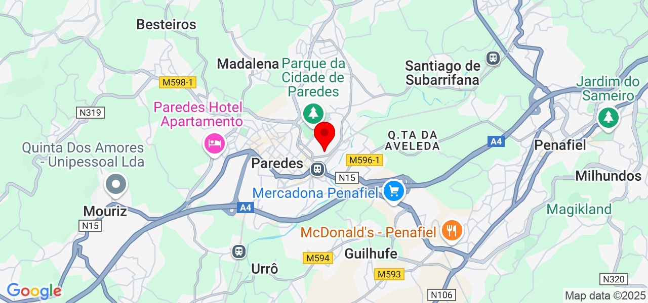 Guilherme - Porto - Paredes - Mapa