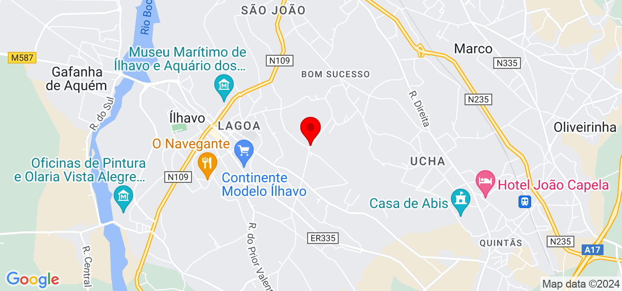 Monica - Aveiro - Ílhavo - Mapa