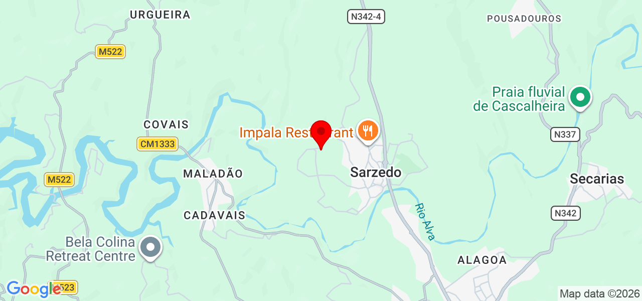 Mafalda Amorim - Coimbra - Arganil - Map