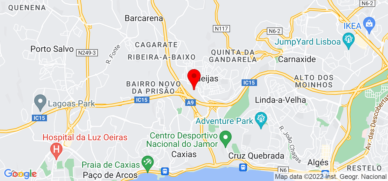 M&aacute;gico Rui Ventura - Lisboa - Oeiras - Mapa