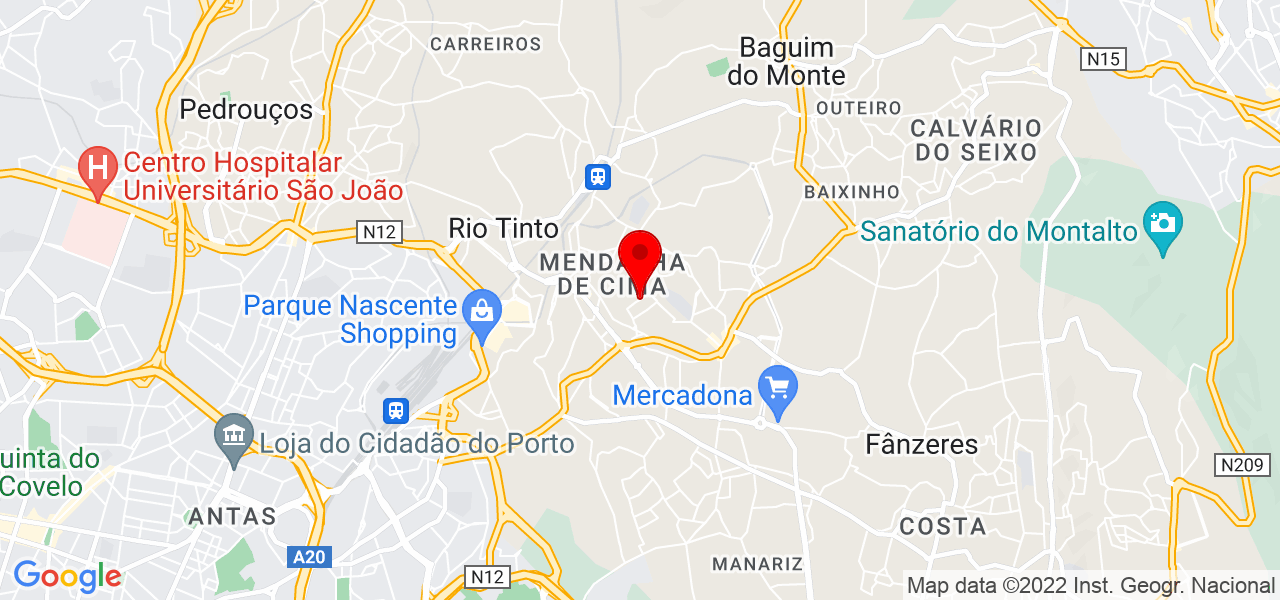 Jorge Teixeira - Porto - Gondomar - Mapa