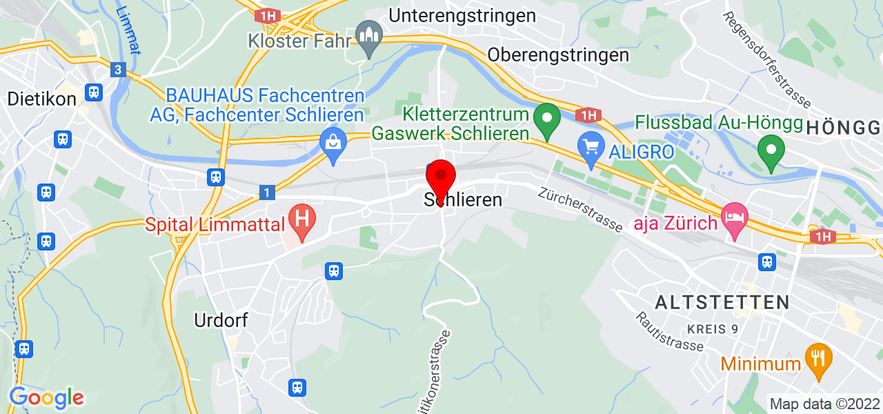 Ray - Zürich - Schlieren - Karte