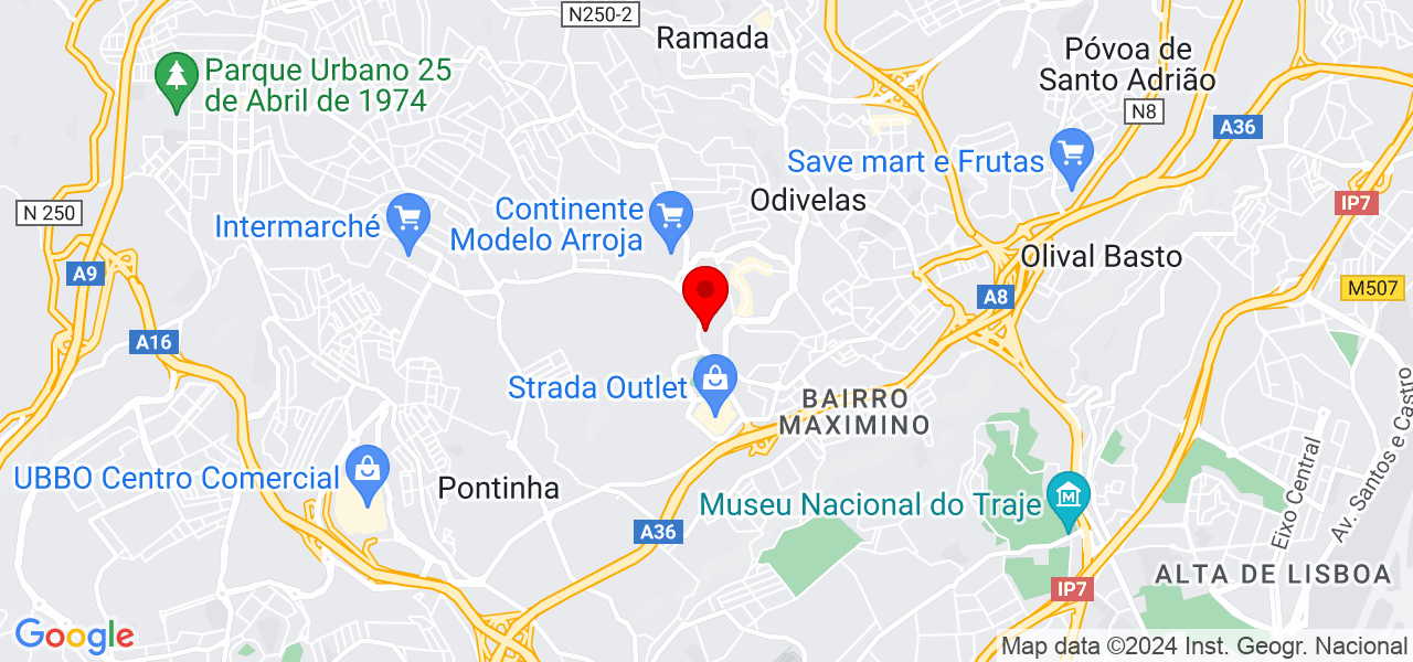 Strike.Raw - Lisboa - Odivelas - Mapa