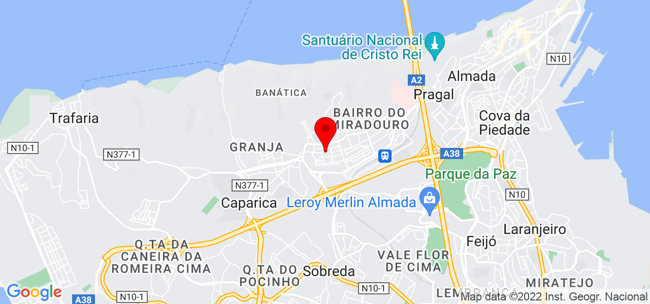 Thiago x Rony - Setúbal - Almada - Mapa