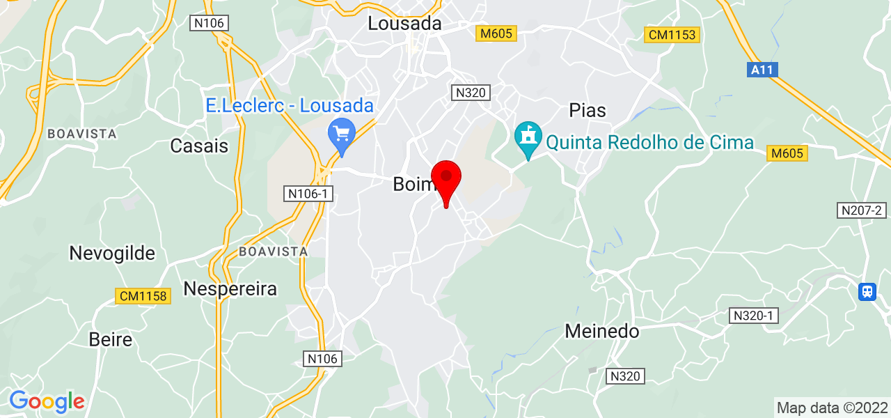 DP serralharia civil e artistica - Porto - Lousada - Mapa