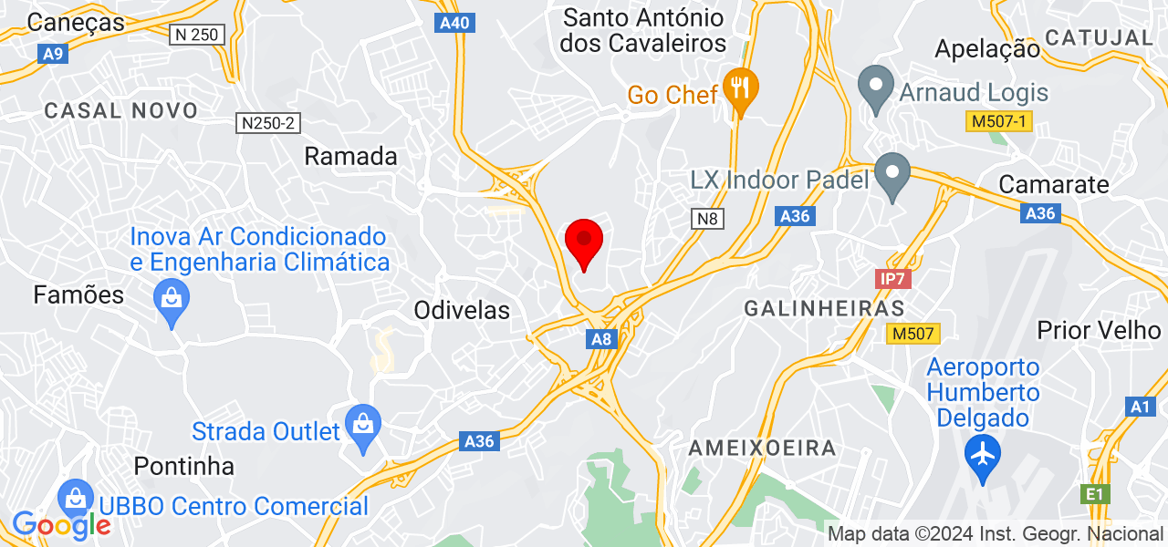 Tiago - Lisboa - Odivelas - Mapa